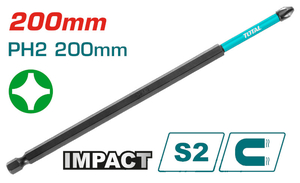 Бита PH2 Total TACIM71PH2200 Industrial, ударная, 200мм