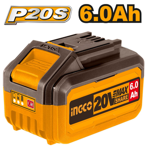 Аккумуляторная батарея Ingco FBLI2060 Industrial, P20S, 6.0Ач