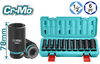 Набор торцевых головок Total THKISD12102L Industrial, 1/2" 10шт. ударные, удлиненные
