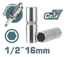 Головка Total THSPS12166 Industrial, 1/2“, 16мм, свечная