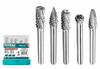 Набор шарошек победитовых Total TAKC0651 Industrial, 5шт.