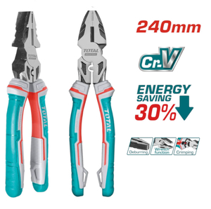 Пассатижи Total THT210906S Industrial, 240мм, +30%, Cr-V