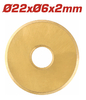 Ролик для плиткopeзa Total THT576002B, 22*6*2мм