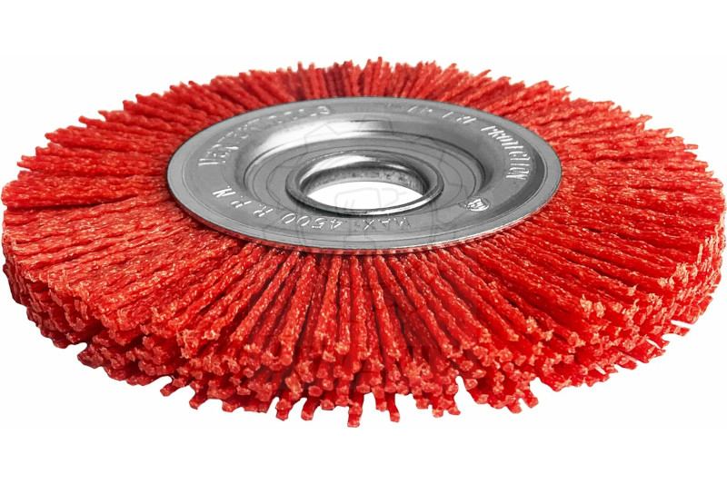 Щетка д/УШМ дисковая Vertex, нейлон, 100мм