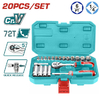 Набор инструмента Total THT141201 Industrial, 20пр, головки 1/4"
