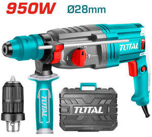 Перфоратор Total TH309288-2 Industrial, SDS+, 950Вт, 2.5Дж, +патрон
