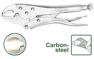 Ручной зажим Jadever JDLP2110, прямые губки, 250мм, 0-43мм