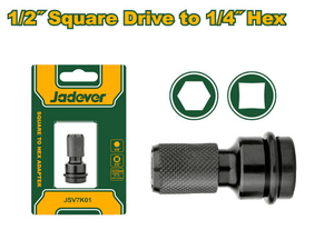 Переходник Jadever JDSV7K01, 1/2" - 1/4"Hex