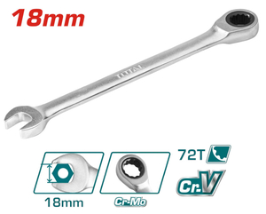 Ключ гаечный Total TCSPAR181 Industrial, 18мм, трещоточный