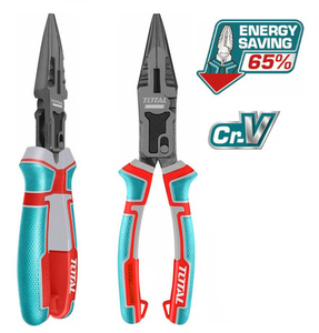 Длинногубцы Total THTC520806 Industrial, 215мм, +65%, Cr-V