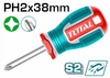Отвертка Total TSDPH2038 Industrial, PH2*38мм, Cr-V