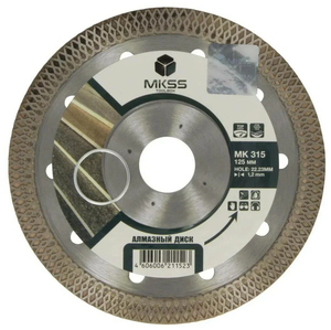 Диск алмазный MKSS MK31500125, 125*1.4*10, сетка