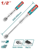Трещотка Total THT106128L Industrial, 1/2", 72зуб, 320-450мм