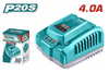 Зарядное устройство Total TFCLI20411 Industrial, P20S, 4А
