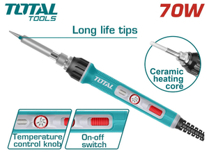Паяльник Total TET01606, 70Вт, регулировка